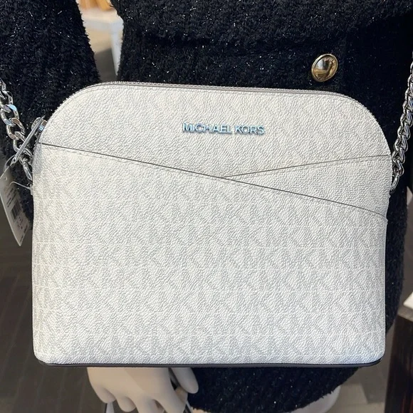 Michael Kors Jet Set Travel Medium Signature Logo Dome Crossbody Satchel Bag
NWT - Picture 8 of 16